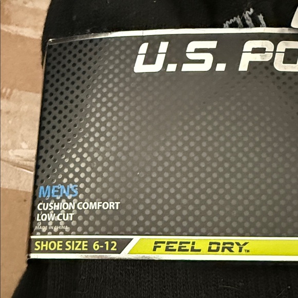 U.S. Polo Assn. Men's Black Athletic Socks - 10 Pack - Picture 3 of 4